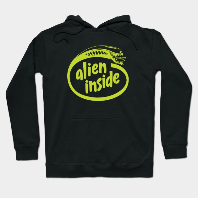 ALIEN Inside Hoodie by Chewbaccadoll